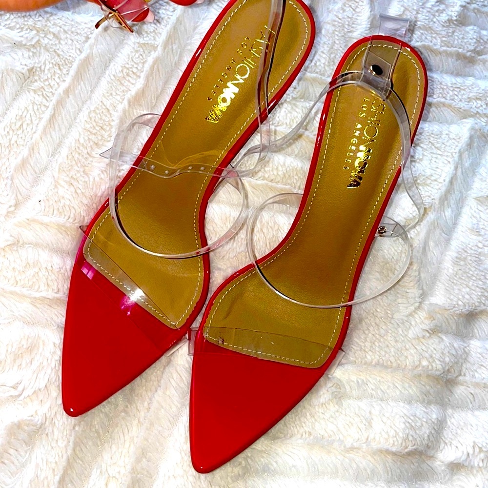 Brand new red heels